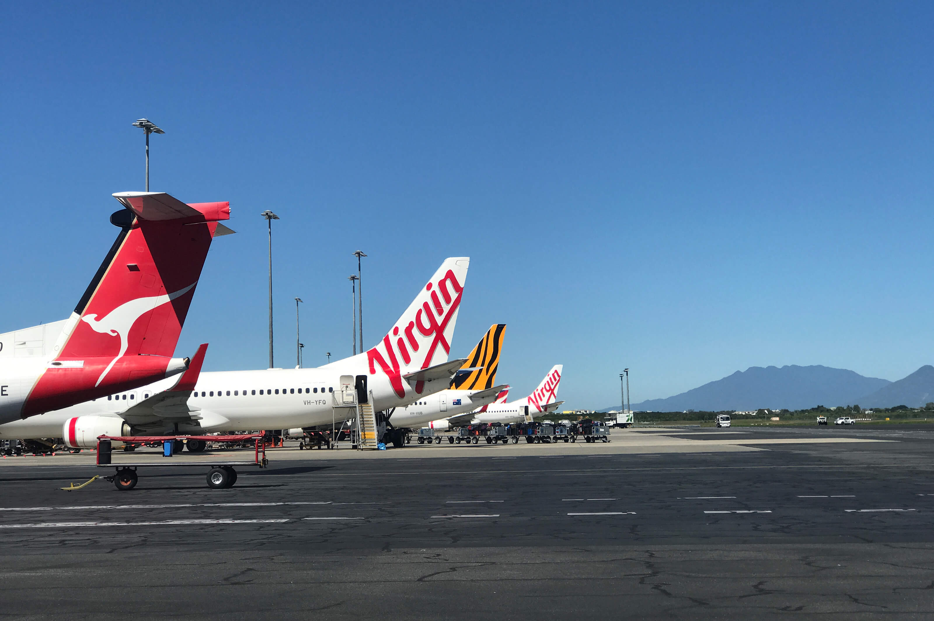 Planes on tarmac at Cairns