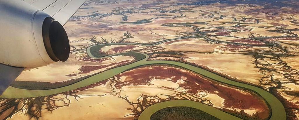 Flying over the Gulf Savannah