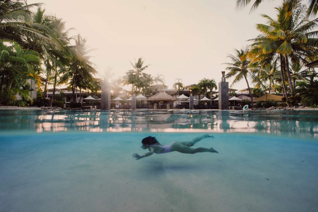 Swimming at Port Douglas Sea Temple