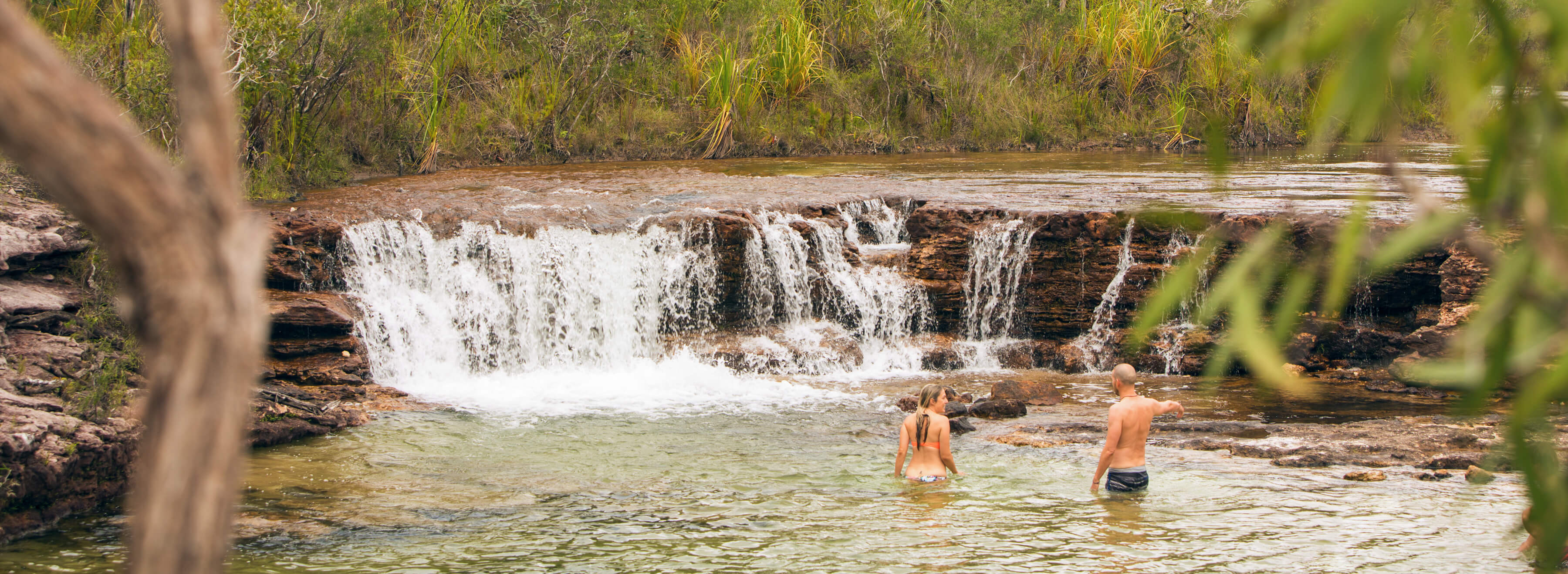 Swimming at Fruitbat Falls